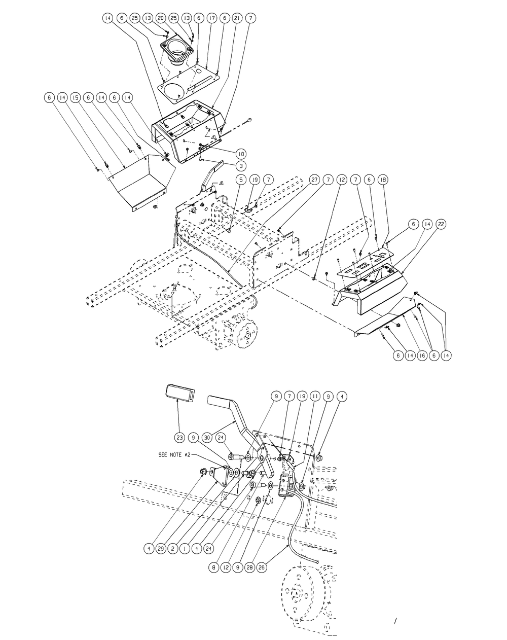 Brake Assembly Diagram and Parts List for RECON48 53AH8ST3050-23HP Cub Cadet Lawn Tractor